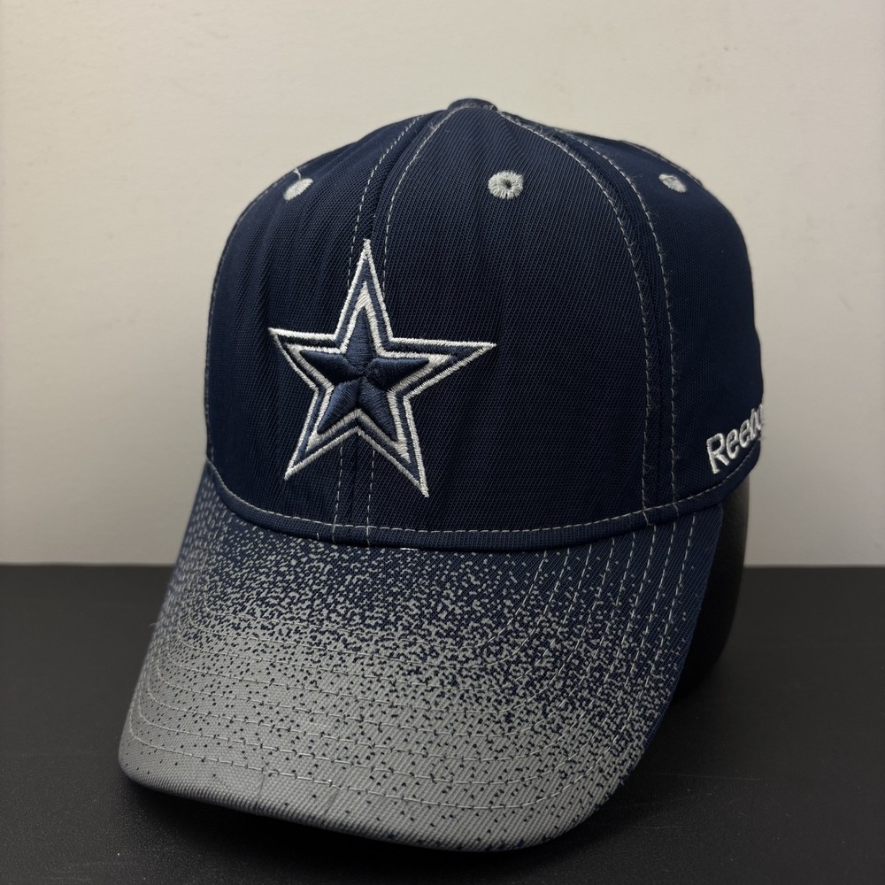 Vintage Y2K Reebok Dallas Cowboys Star Speckled Fade Brim NFL Hat Cap Size S/M